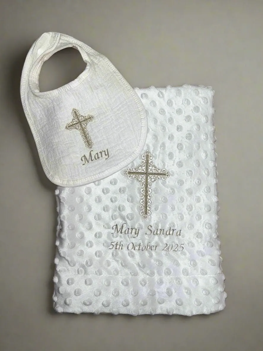 Christening Gift Set: Blanket & Bib