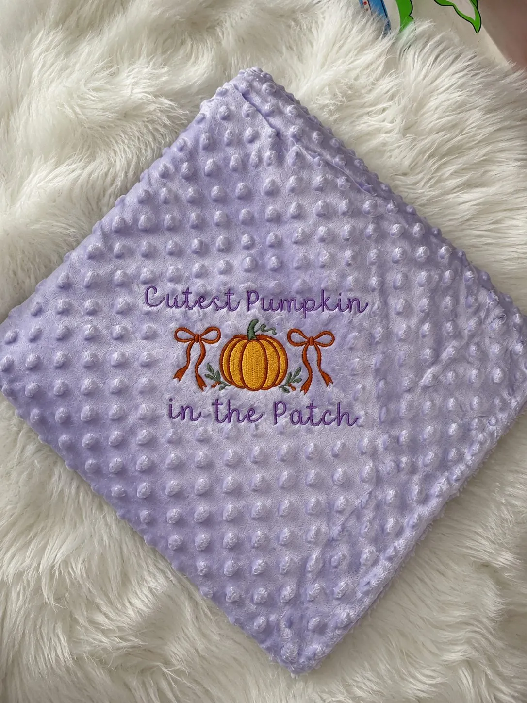Lilac Pumpkin Patch Blanket