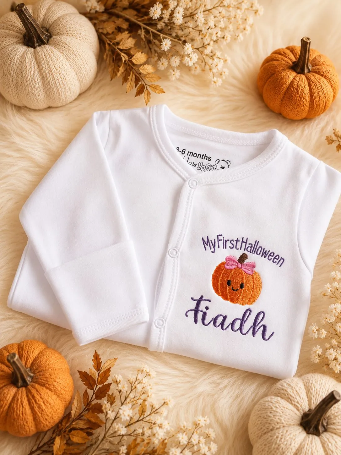 My First Halloween Personalised Babygrow