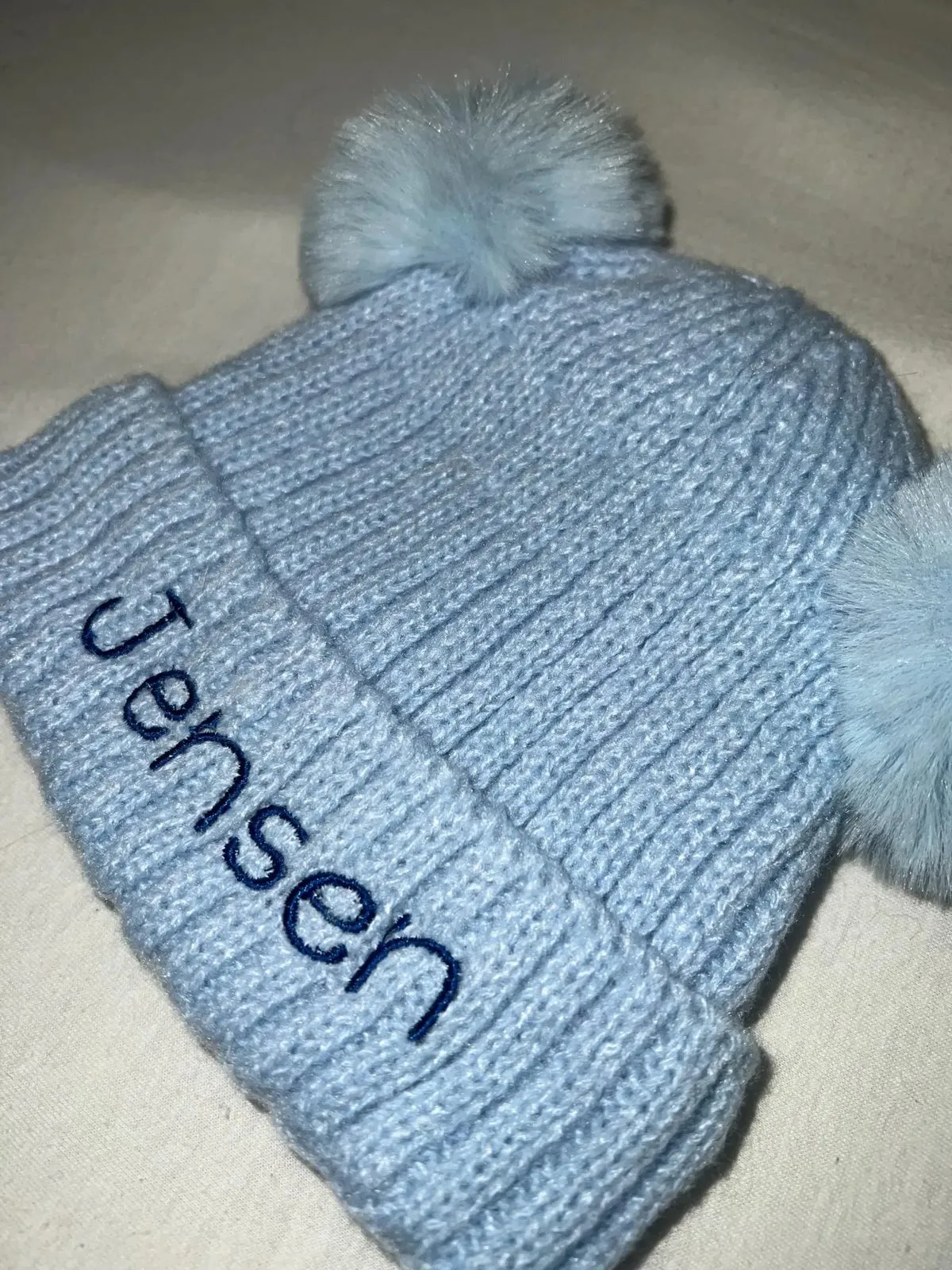 Personalised Double Bobble Hat
