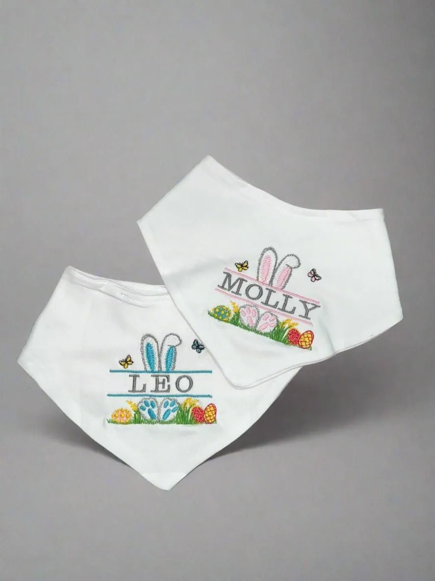 Personalised Easter Bunny Bandana Bib