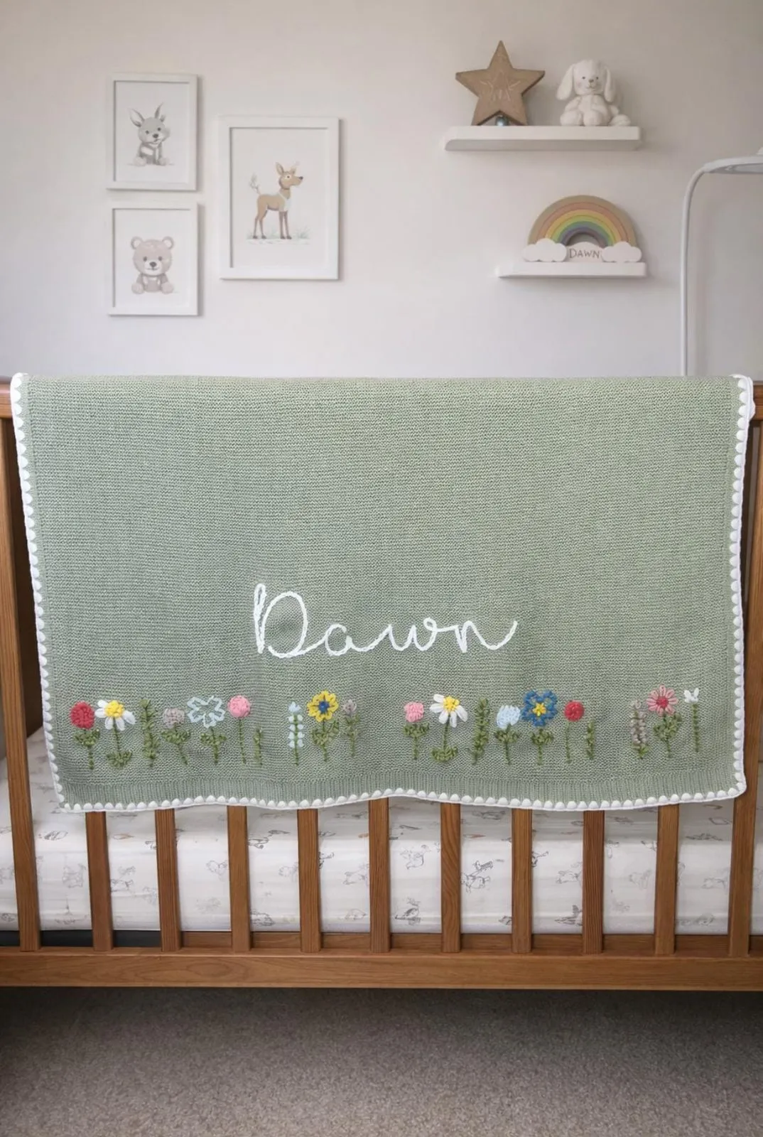 Personalised Hand-Embroidered Blanket