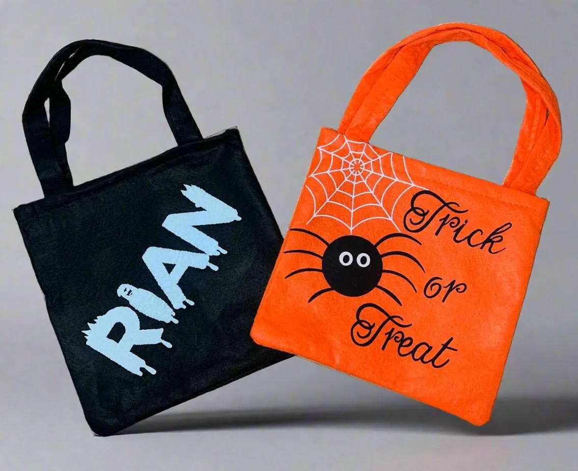 Personalised Mini Trick or Treat Halloween Tote Bag