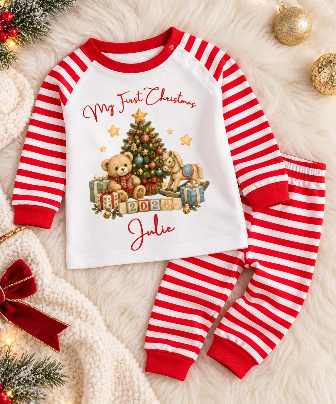 Personalised My First Christmas Pyjamas