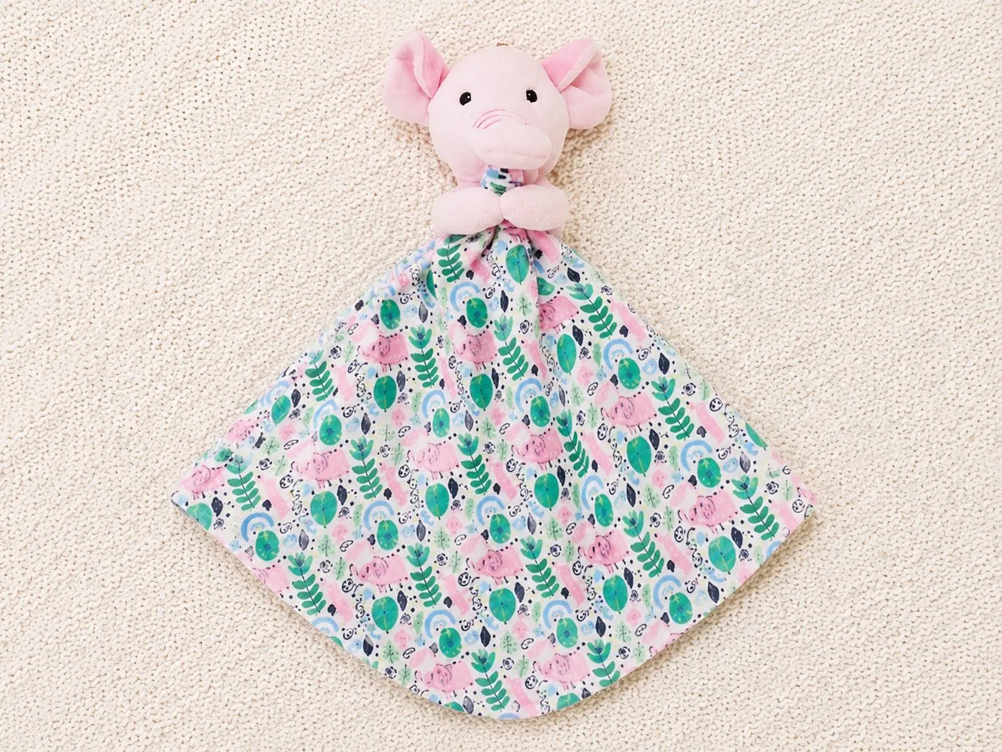 SALE: Personalised Pink Elephant Animal Comforter