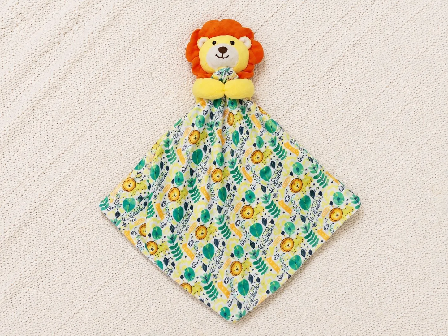 SALE: Personalised Yellow Lion Animal Comforter