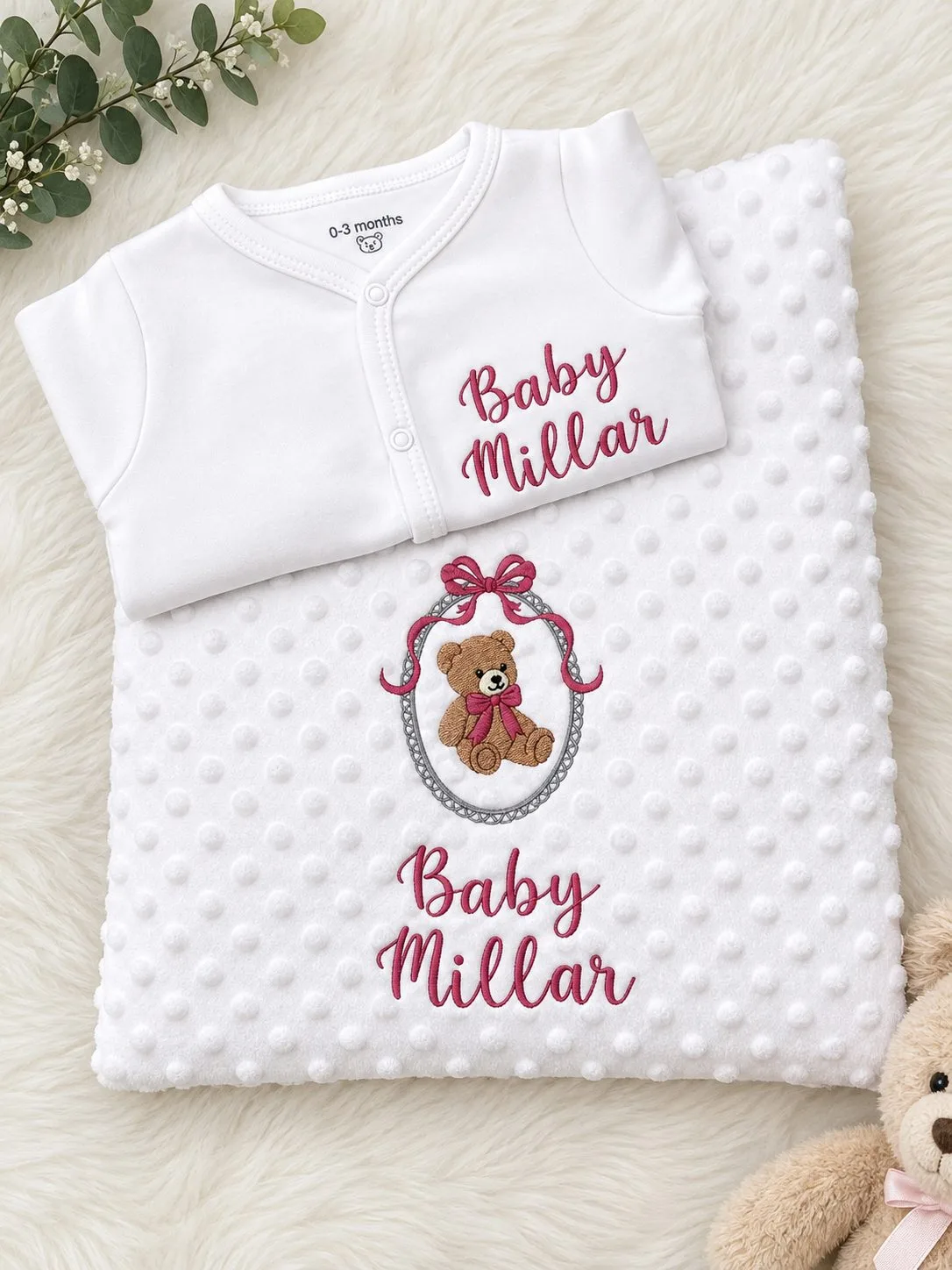 Teddy Bear Hospital Set: Blanket and Babygrow